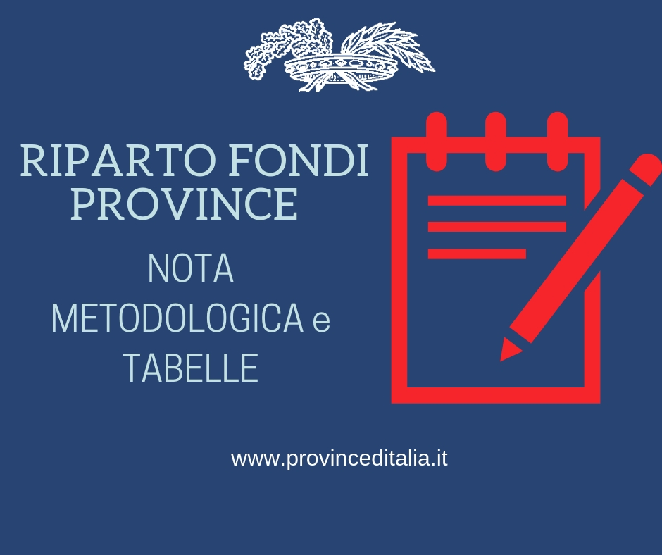 nota metodologica riparto
